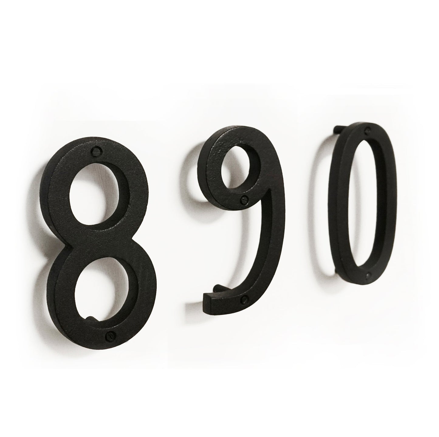 Colonial Wrought Iron Floating Number, 6.5 in, BLK, # 8 - www.Shopthatapp.com