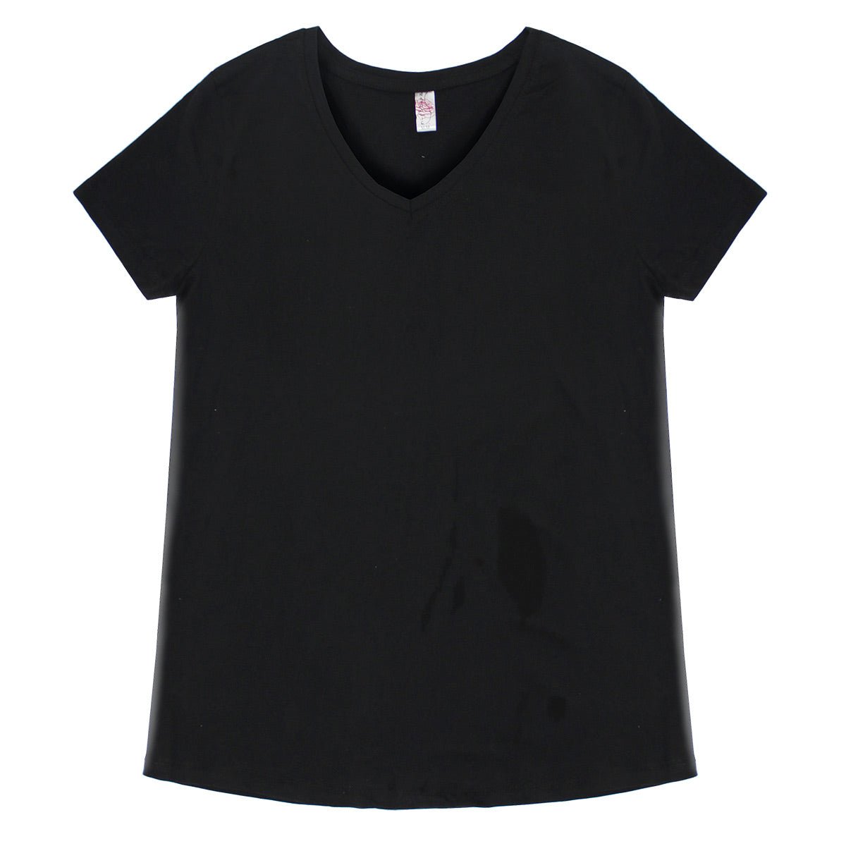 Ladies FHC Basic Scoop Bottom V - Neck Tee - www.Shopthatapp.com