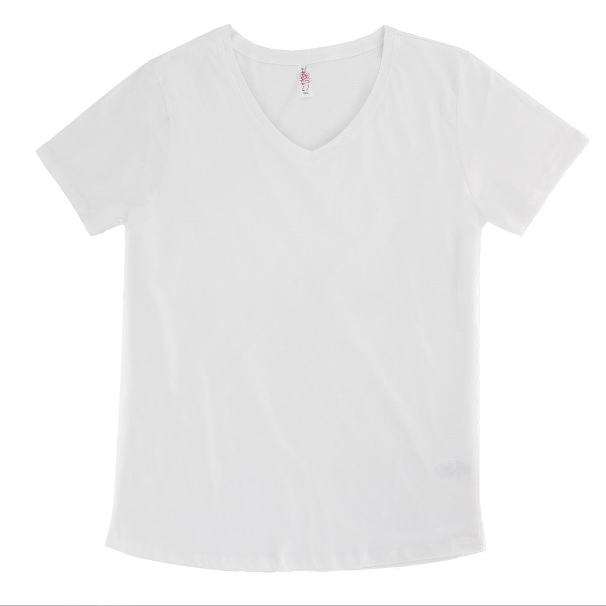 Ladies FHC Basic Scoop Bottom V - Neck Tee - www.Shopthatapp.com
