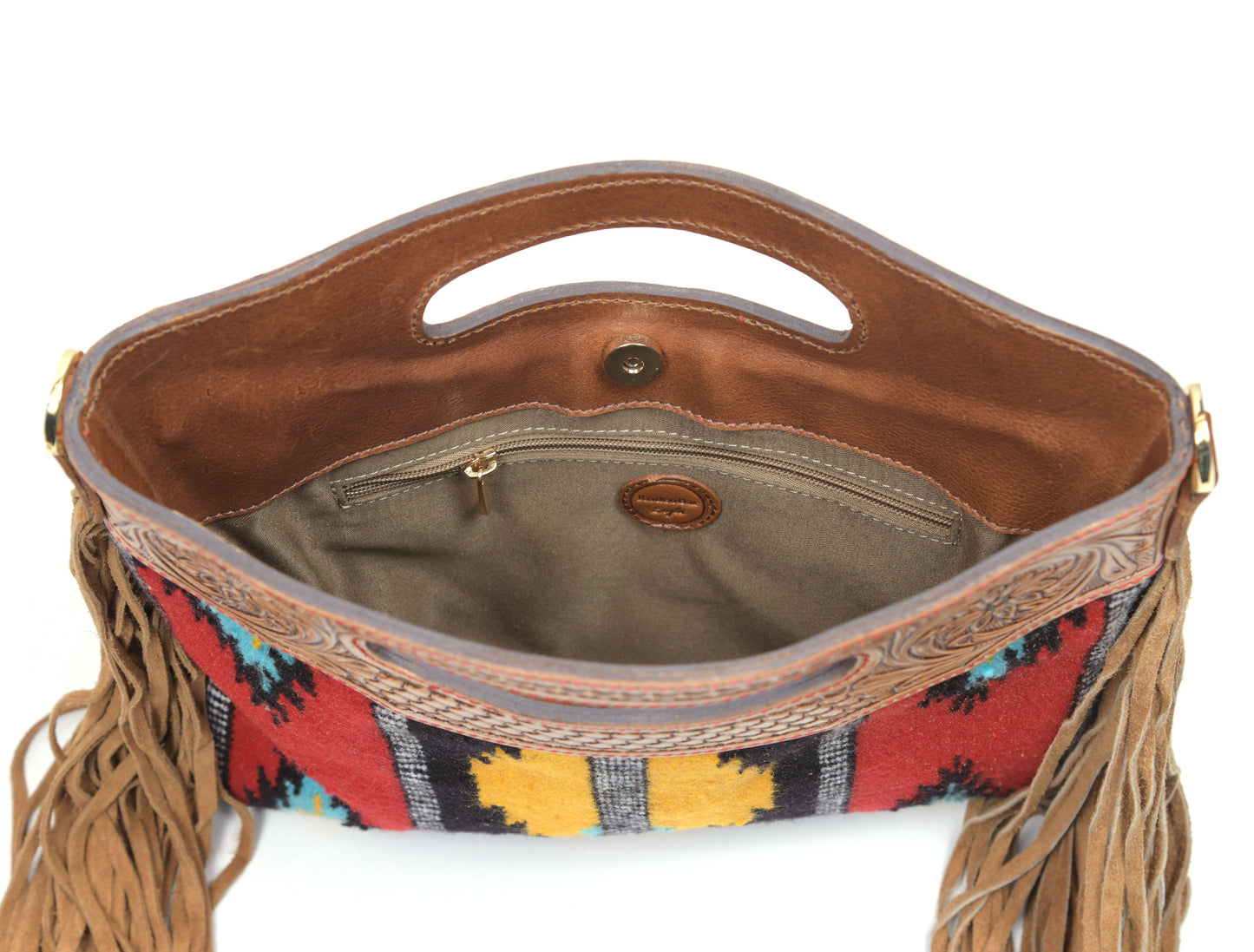 Leather Kilim Crossbody Ba ( LB-652 ) - www.Shopthatapp.com