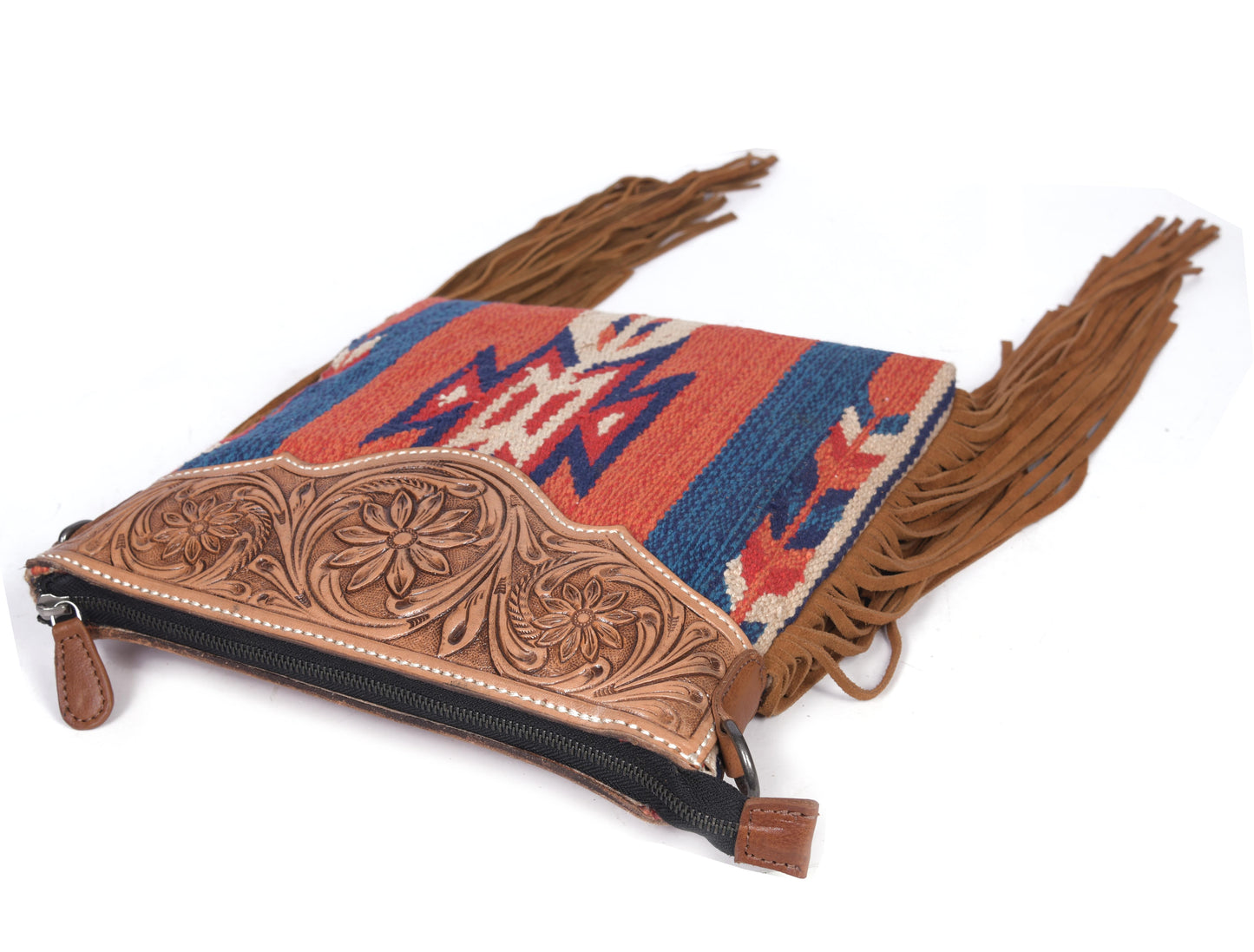 Leather Kilim Crossbody Bag -( LB648 ) - www.Shopthatapp.com