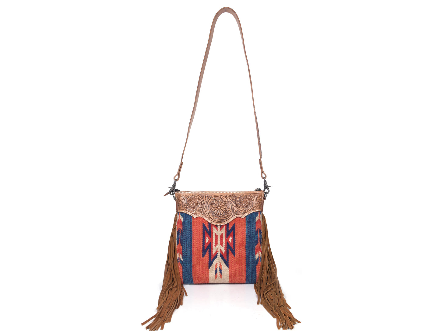 Leather Kilim Crossbody Bag -( LB648 ) - www.Shopthatapp.com