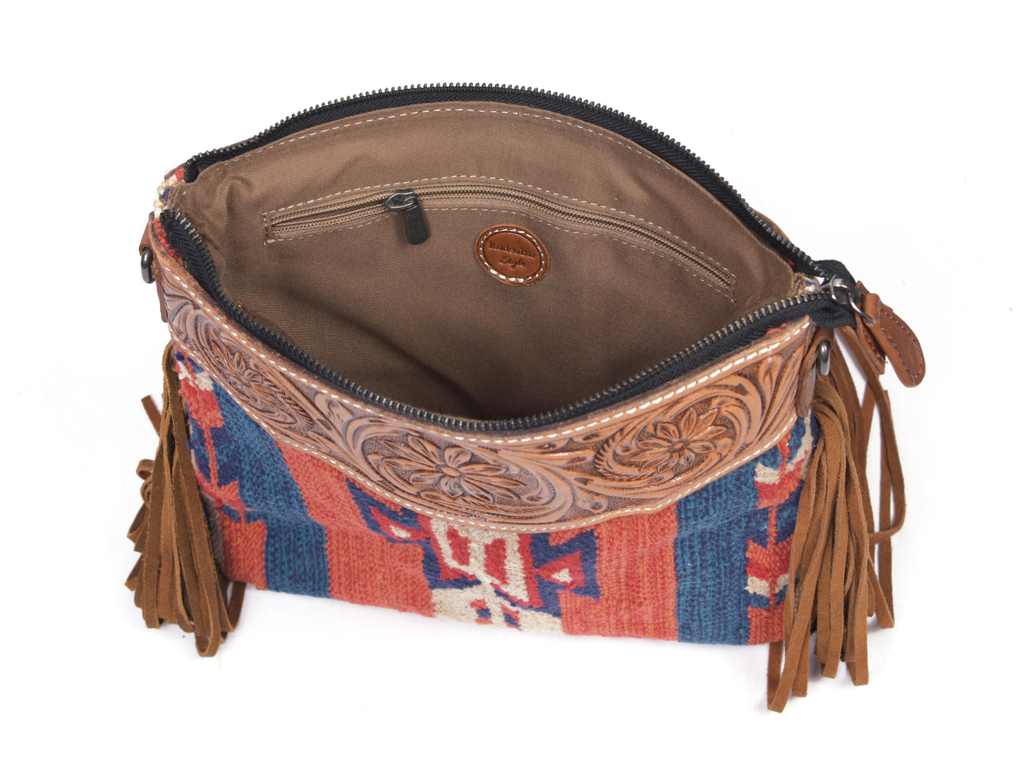 Leather Kilim Crossbody Bag -( LB648 ) - www.Shopthatapp.com
