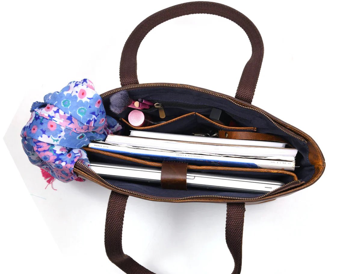 Leather Myra Tote Bag - www.Shopthatapp.com
