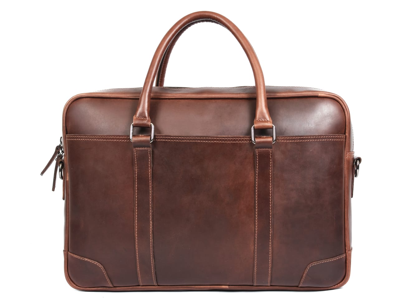 Leather Office Bag - Cinnamon Brown - www.Shopthatapp.com