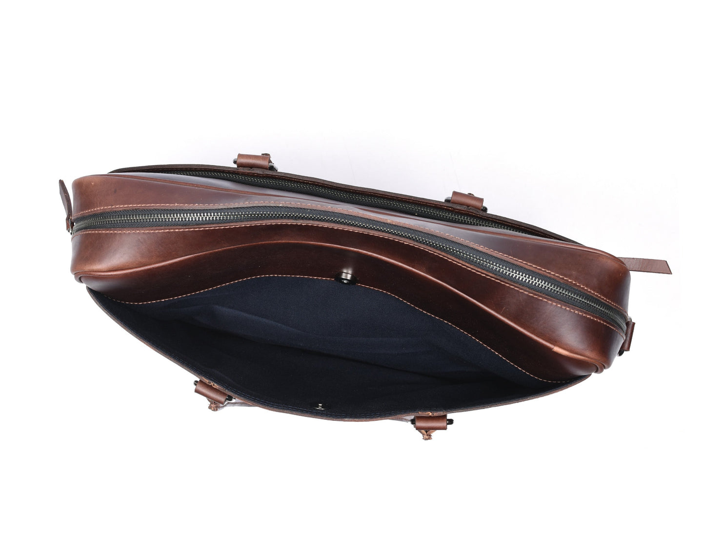 Leather Office Bag - Cinnamon Brown - www.Shopthatapp.com