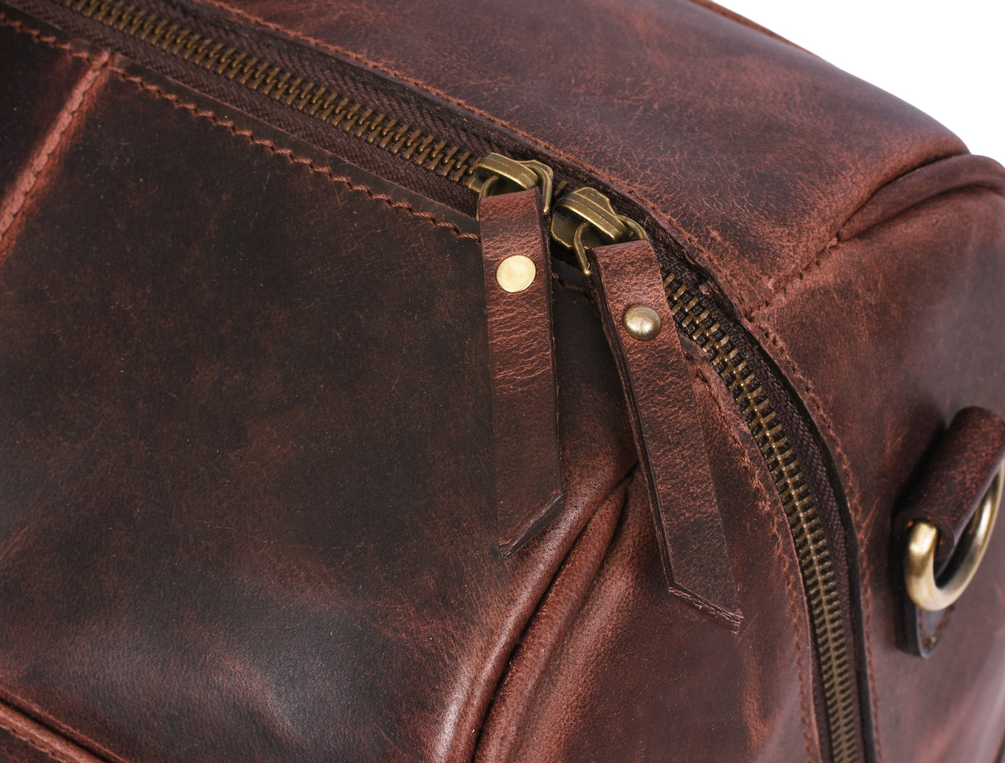 Leather Travel Bag - Walnut Brown - www.Shopthatapp.com