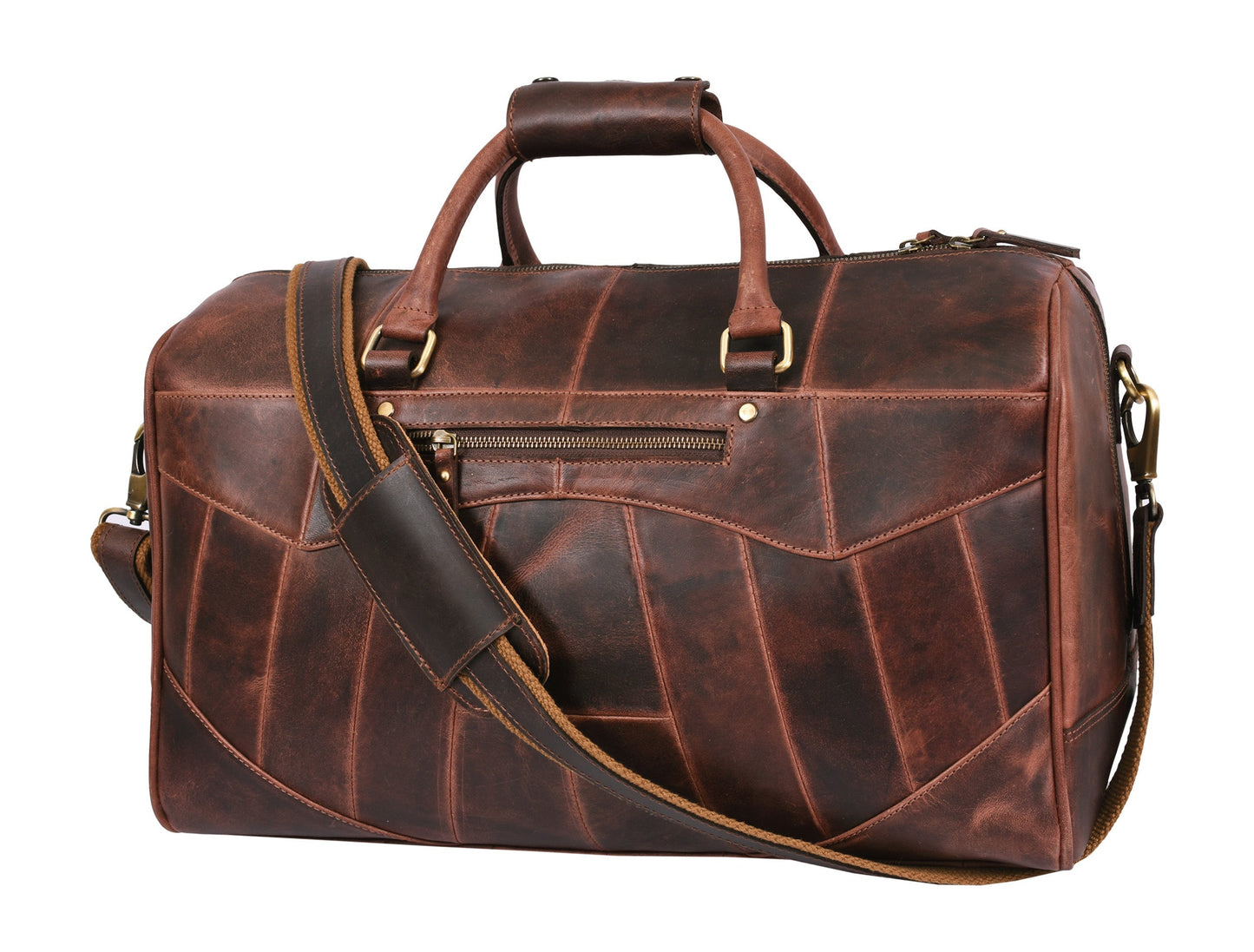Leather Travel Bag - Walnut Brown - www.Shopthatapp.com