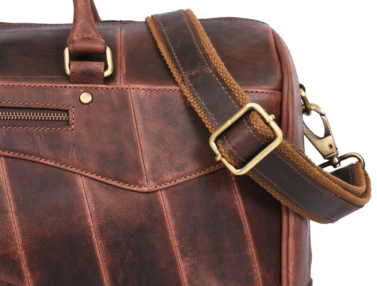 Leather Travel Bag - Walnut Brown - www.Shopthatapp.com