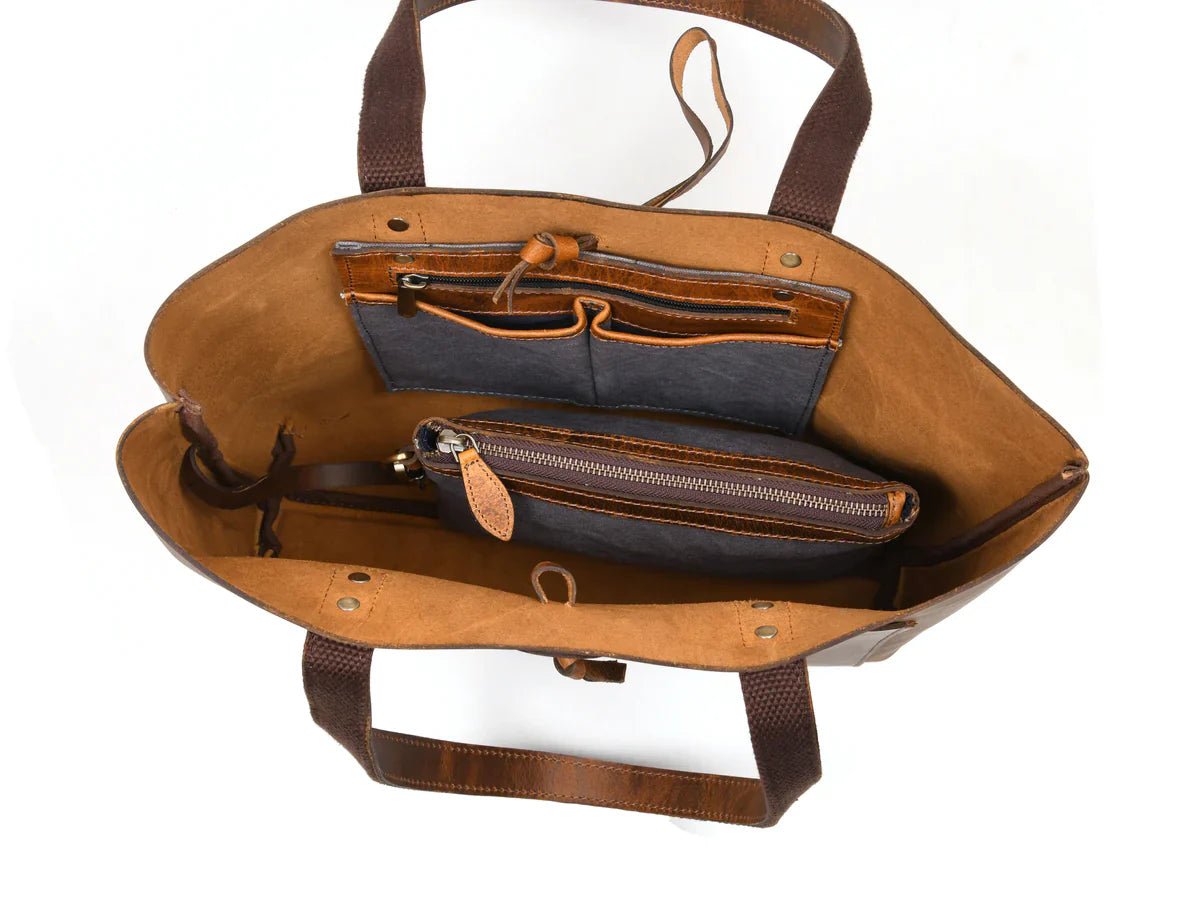 Leather Willow Tote - www.Shopthatapp.com