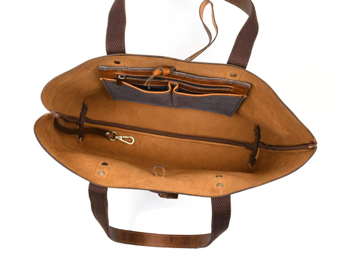 Leather Willow Tote - www.Shopthatapp.com