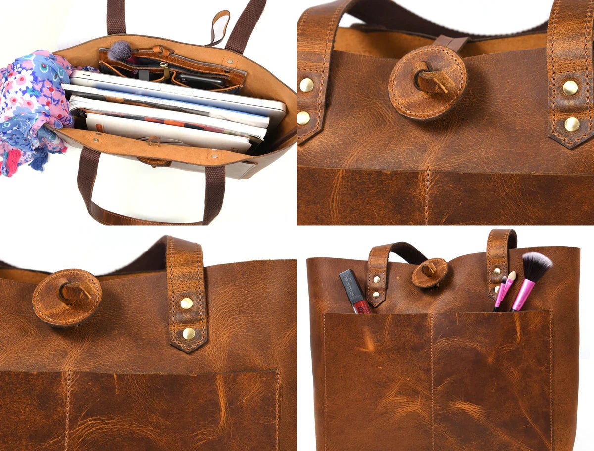Leather Willow Tote - www.Shopthatapp.com