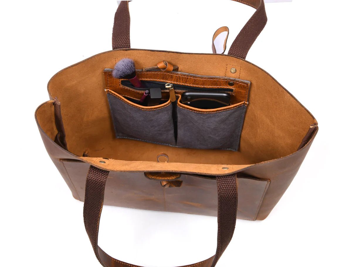 Leather Willow Tote - www.Shopthatapp.com