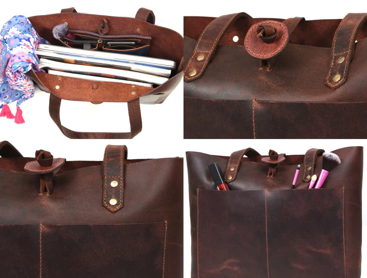 Leather Willow Tote - www.Shopthatapp.com