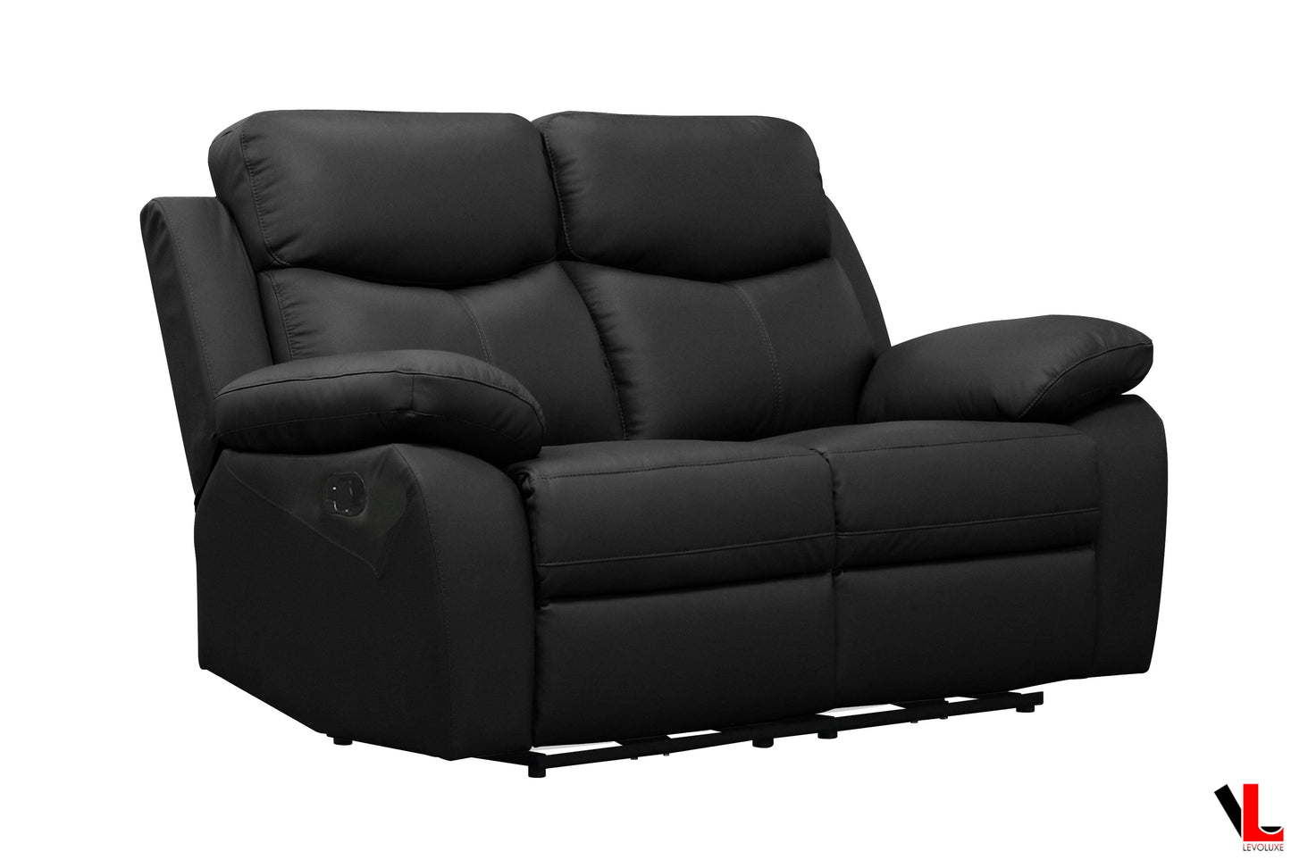 Aveon 3 Piece Pillow Top Arm Reclining Sofa, Loveseat and Chair Set in Leather Match - Available in 2 Colours