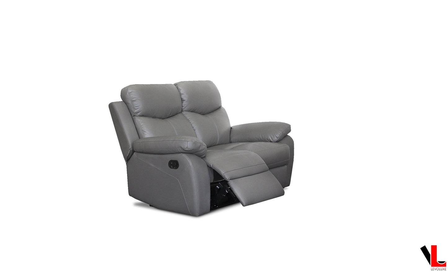 Aveon 3 Piece Pillow Top Arm Reclining Sofa, Loveseat and Chair Set in Leather Match - Available in 2 Colours