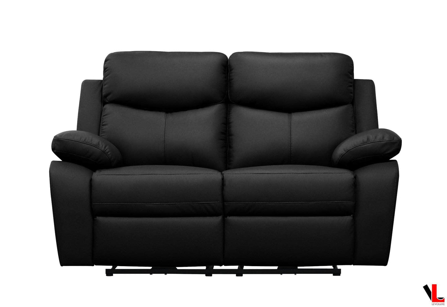 Aveon 3 Piece Pillow Top Arm Reclining Sofa, Loveseat and Chair Set in Leather Match - Available in 2 Colours