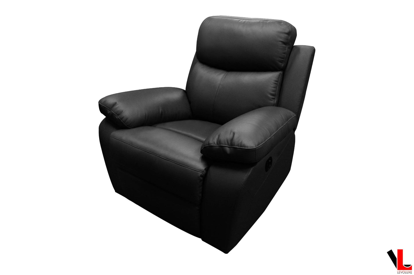 Aveon 3 Piece Pillow Top Arm Reclining Sofa, Loveseat and Chair Set in Leather Match - Available in 2 Colours