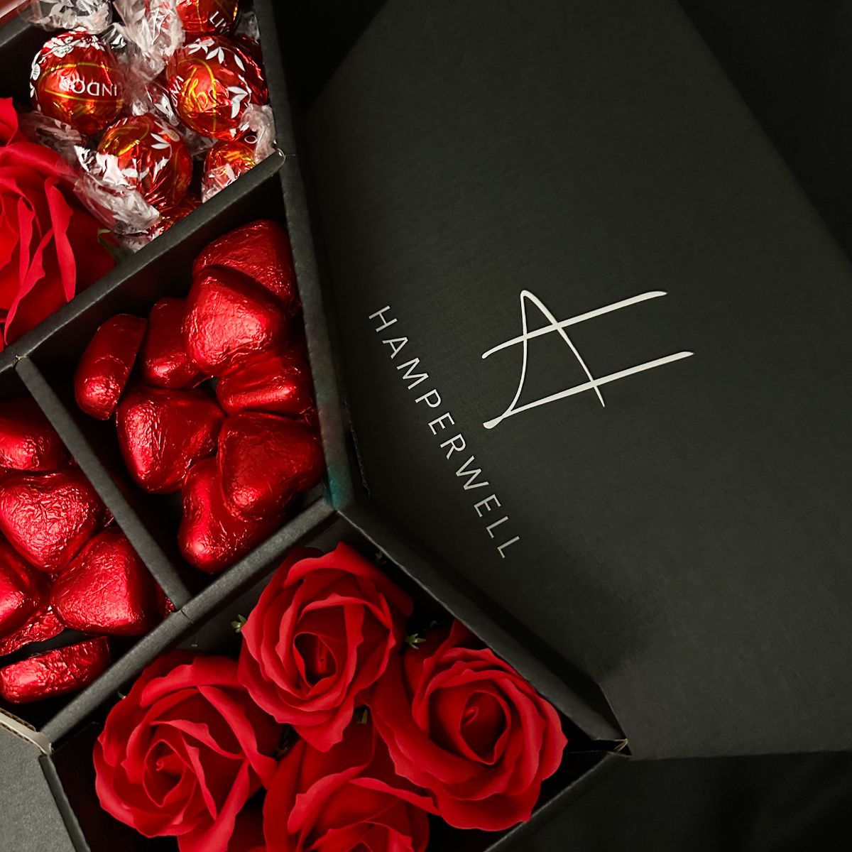 Lindt Lindor Signature Chocolate Bouquet With Red Roses - www.Shopthatapp.com