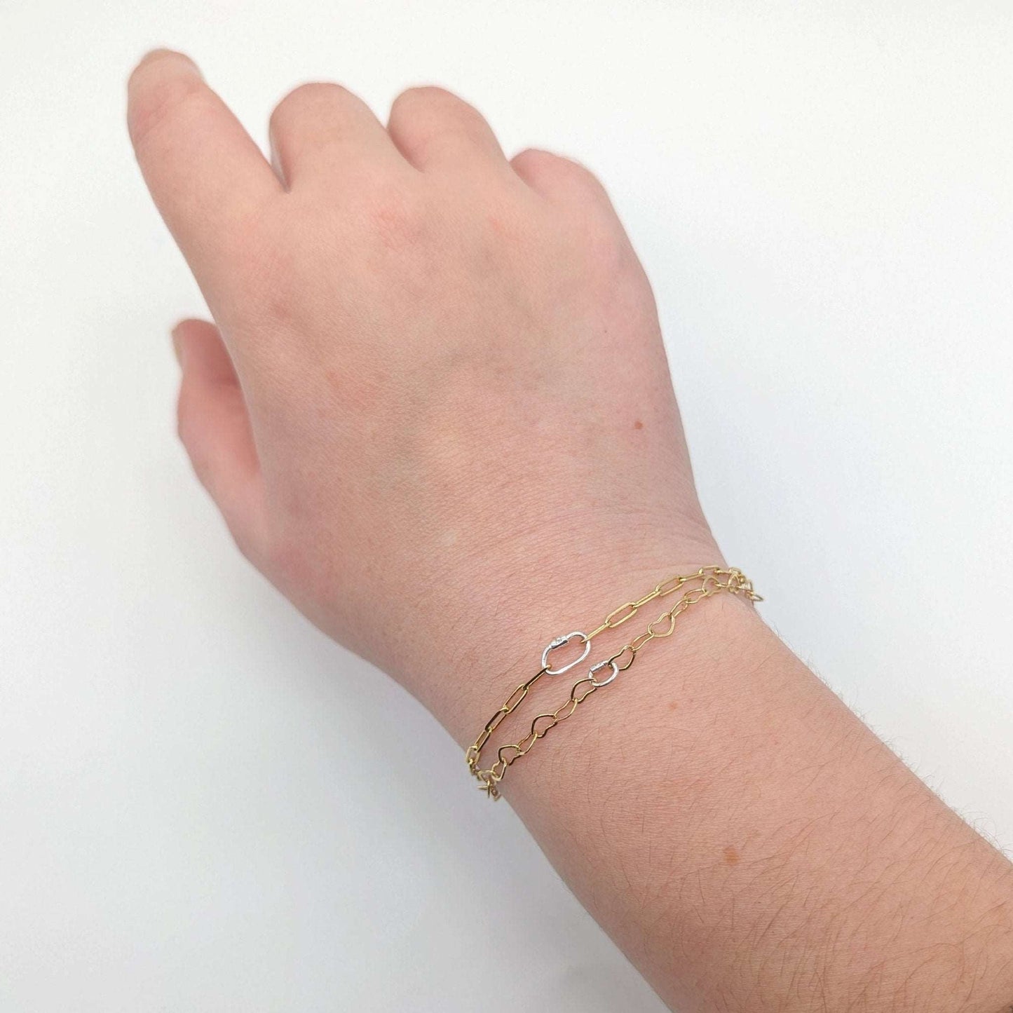 Bracelet permanent Love Links avec chaîne et cadenas