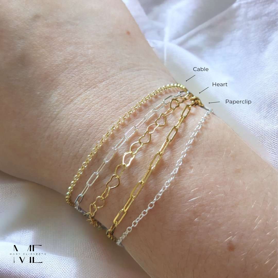 Bracelet permanent Love Links avec chaîne et cadenas