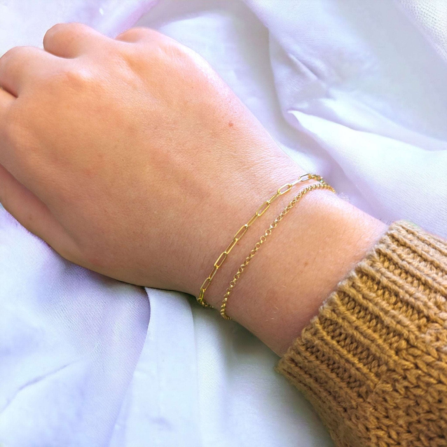 Bracelet permanent Love Links avec chaîne et cadenas