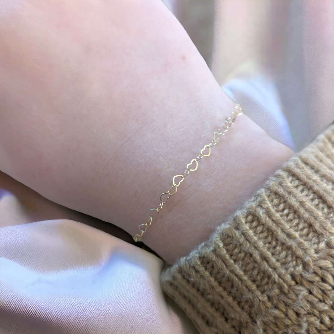 Bracelet permanent Love Links avec chaîne et cadenas