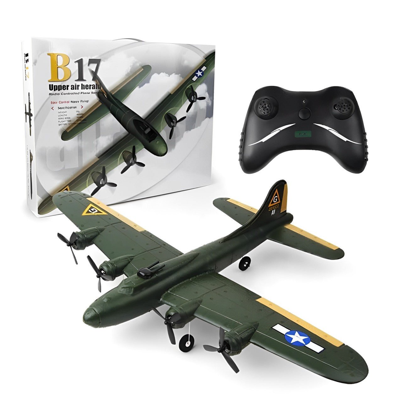 Avion télécommandé FX817 B17 - Planeur 2,4 GHz à voilure fixe