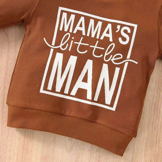 Mama's Little Man Sweatshirt (Baby) - www.Shopthatapp.com