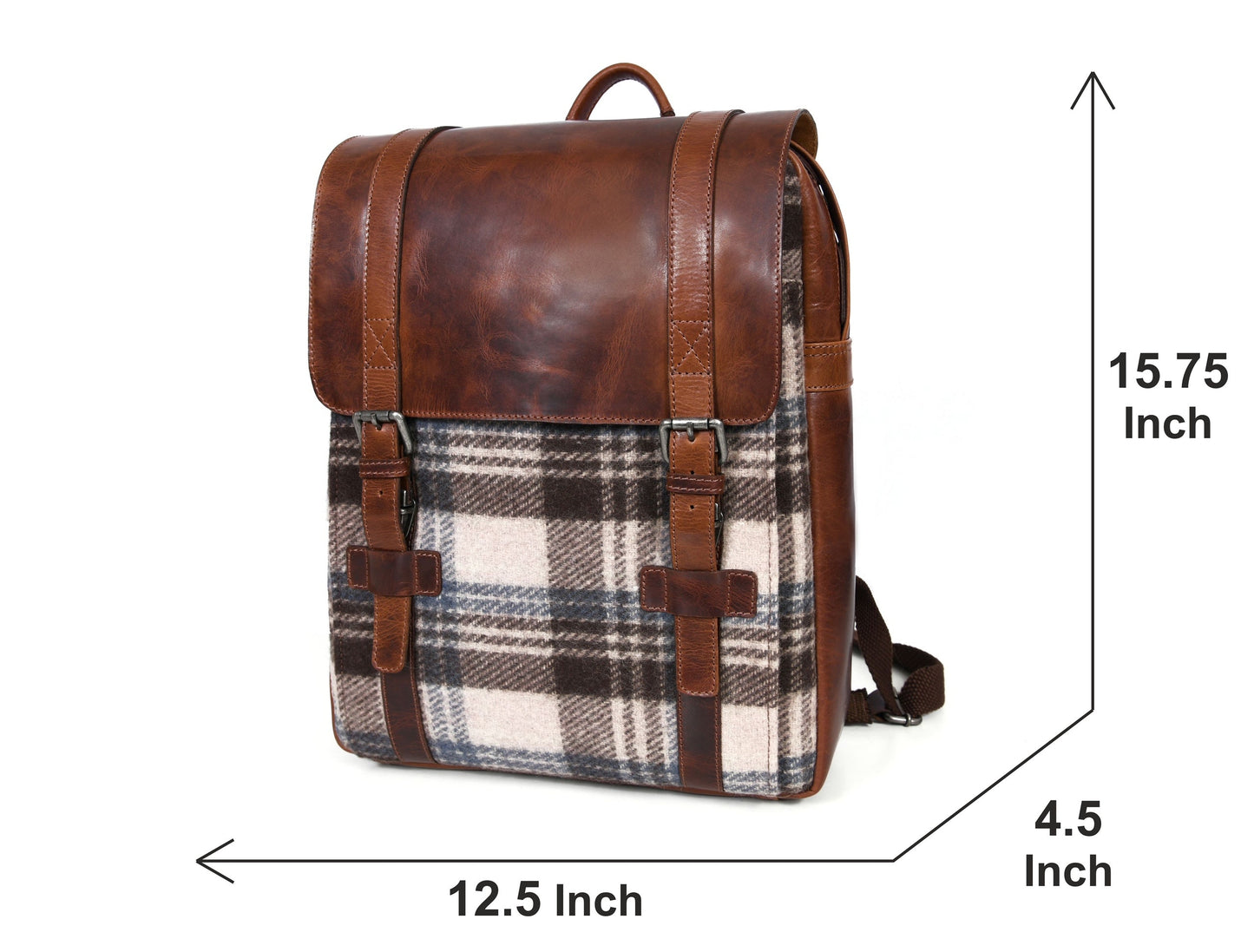 Manchester Leather & Tweed Backpack - www.Shopthatapp.com