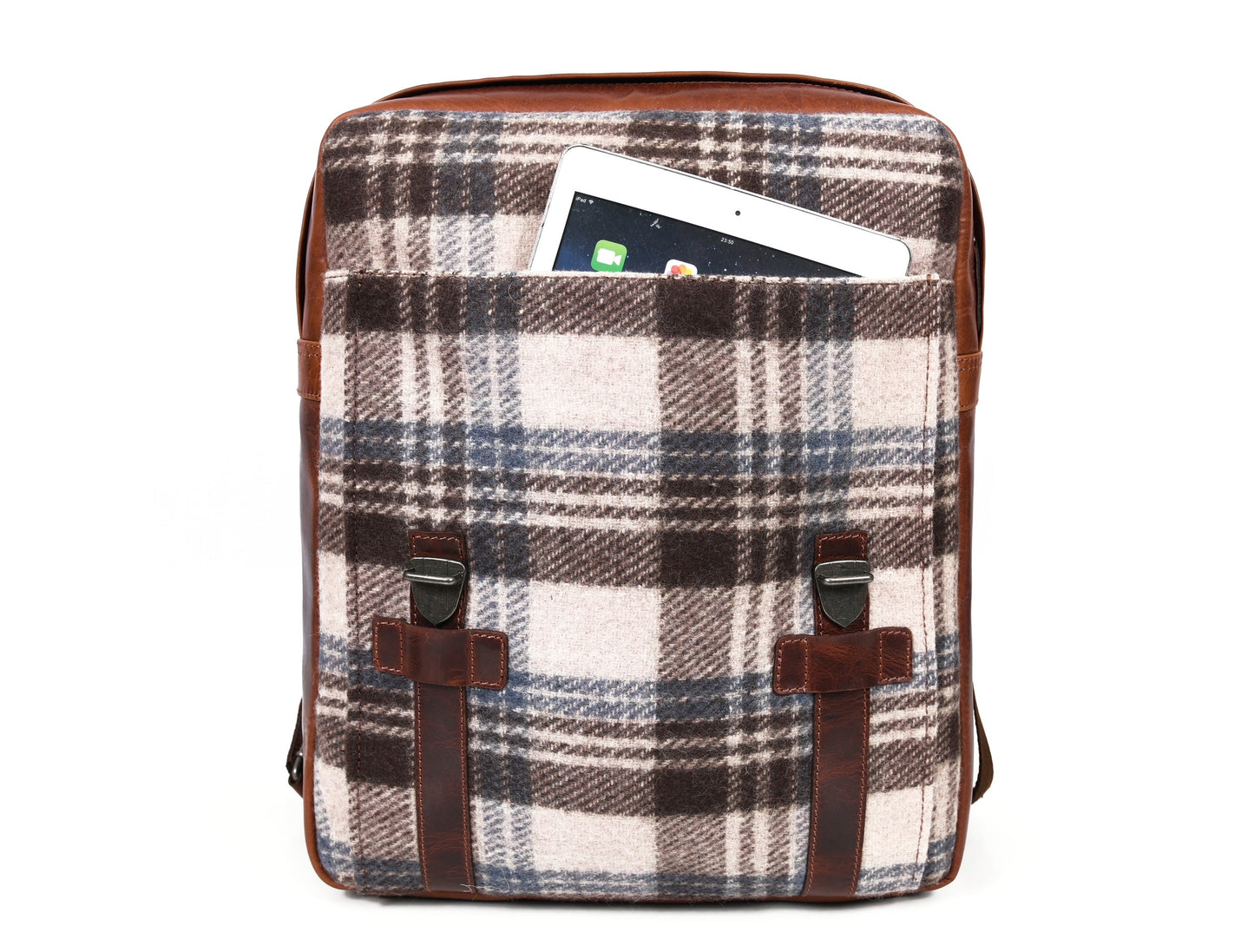 Manchester Leather & Tweed Backpack - www.Shopthatapp.com