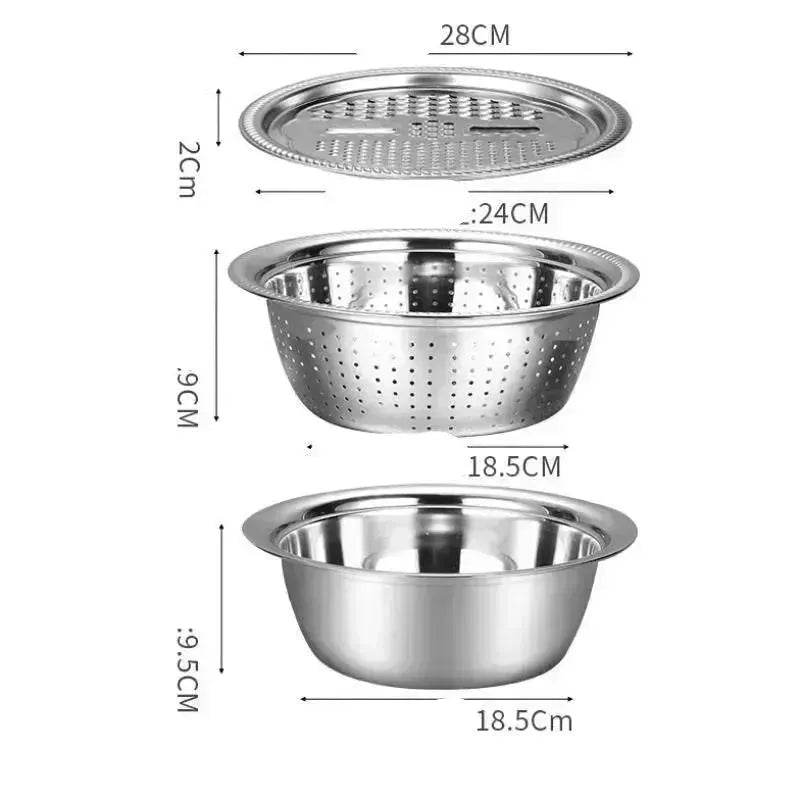Multifunctional Stainless Steel Vegetable Chopper - www.Shopthatapp.com