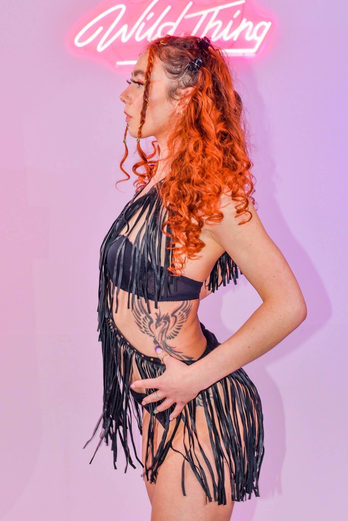 NEVERLAND FRINGE HARNESS DRESS - www.Shopthatapp.com