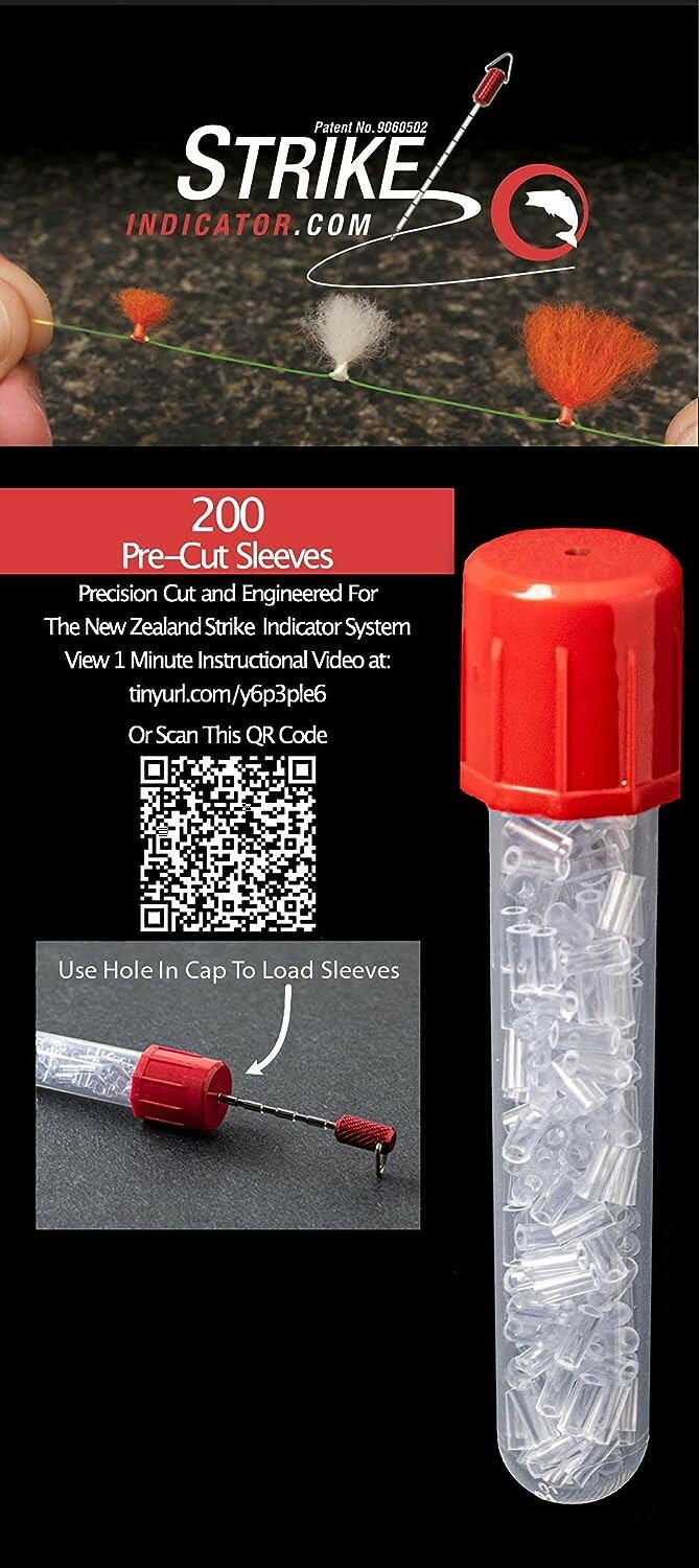 New Zeland Strike Indicator Pre-Cut Tubing Sleeves and Vial - www.Shopthatapp.com
