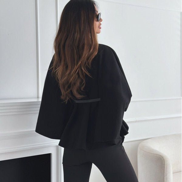 Nieve Batwing Sleeve Cloak with Belt - www.Shopthatapp.com