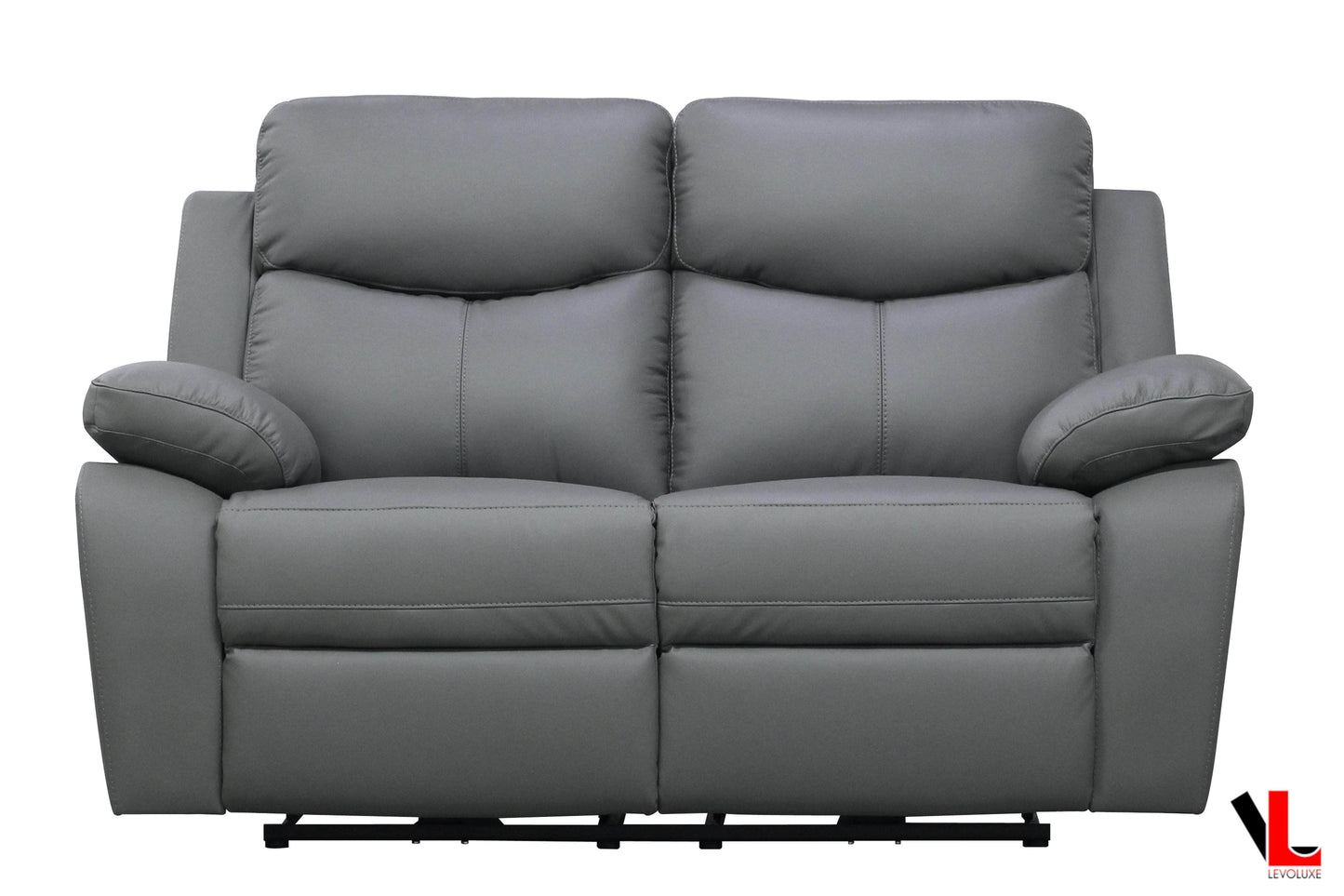 Aveon 3 Piece Pillow Top Arm Reclining Sofa, Loveseat and Chair Set in Leather Match - Available in 2 Colours
