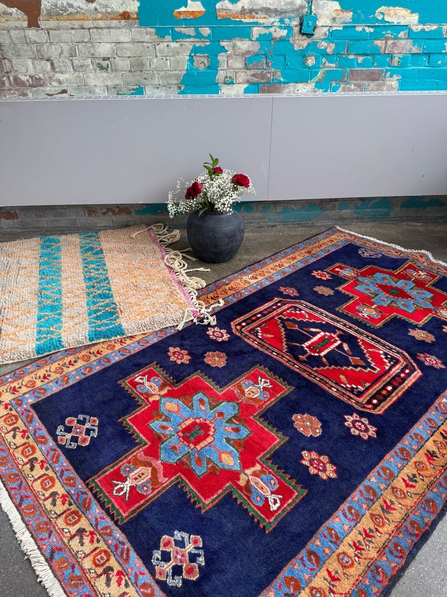 Persian Meshkin Rug | 4' 11" x 7' 10" - www.Shopthatapp.com