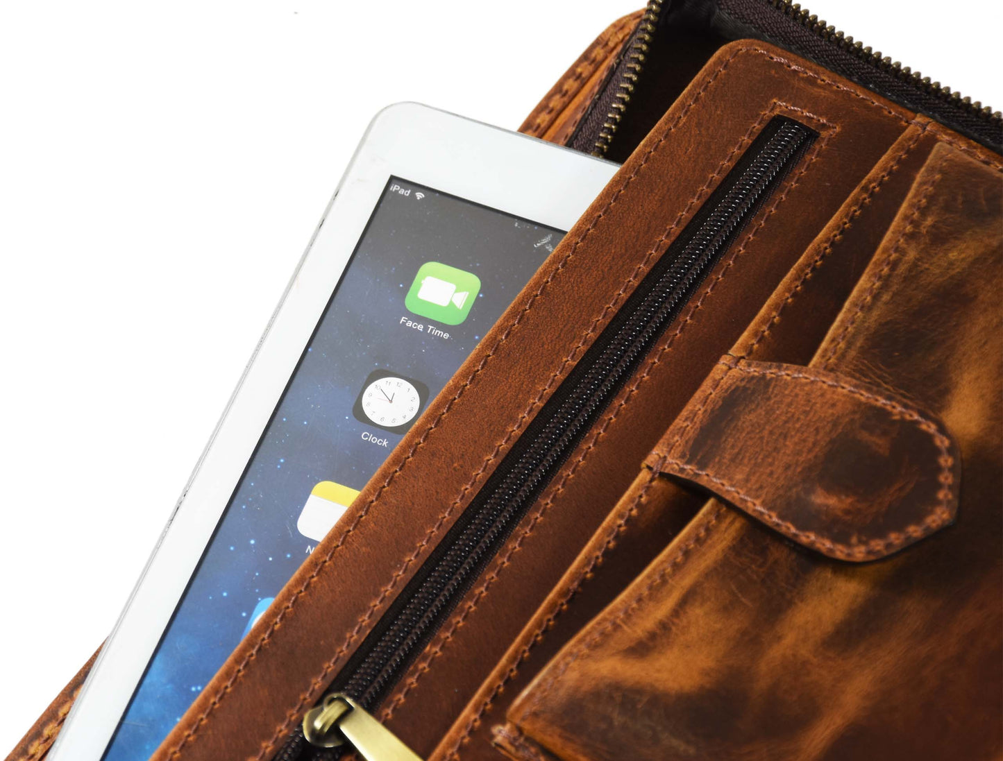 Perth Leather Travel Organizer - Caramel Brown - www.Shopthatapp.com