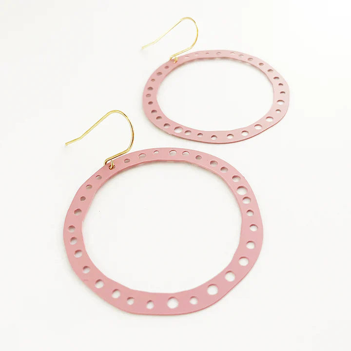 Denz + Co Dotty Hoops - Candy Pink-Jewellery-www.Shopthatapp.com-Popping Candy