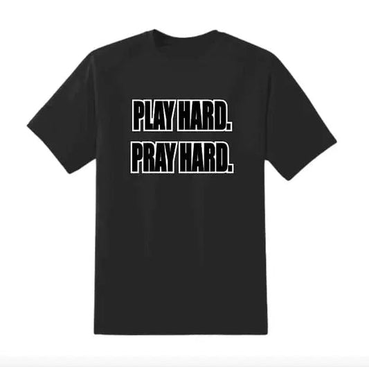 Play Hard, Pray Hard (Kids) Shirt - www.Shopthatapp.com