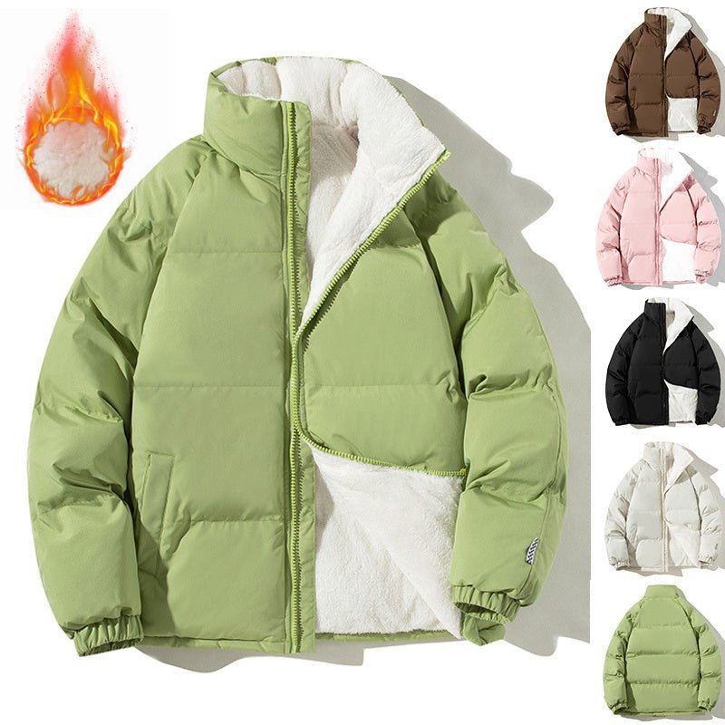 PLUS SIZE Jeanie Puffer Jacket With Pockets - www.Shopthatapp.com