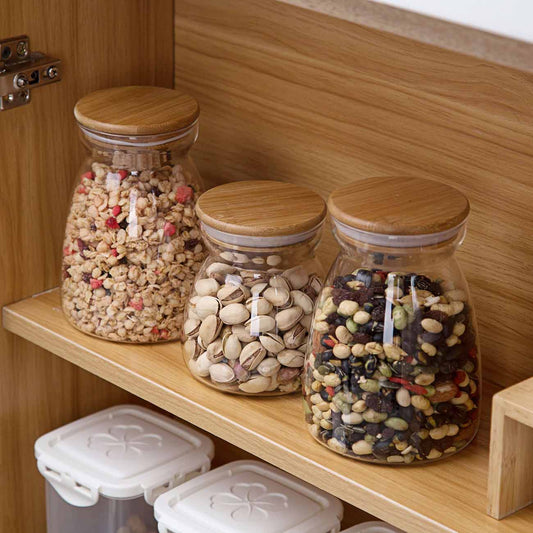 Conical Glass Storage Containers - www.Shopthatapp.com
