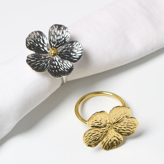 Petals Napkin Ring Holder Set - www.Shopthatapp.com