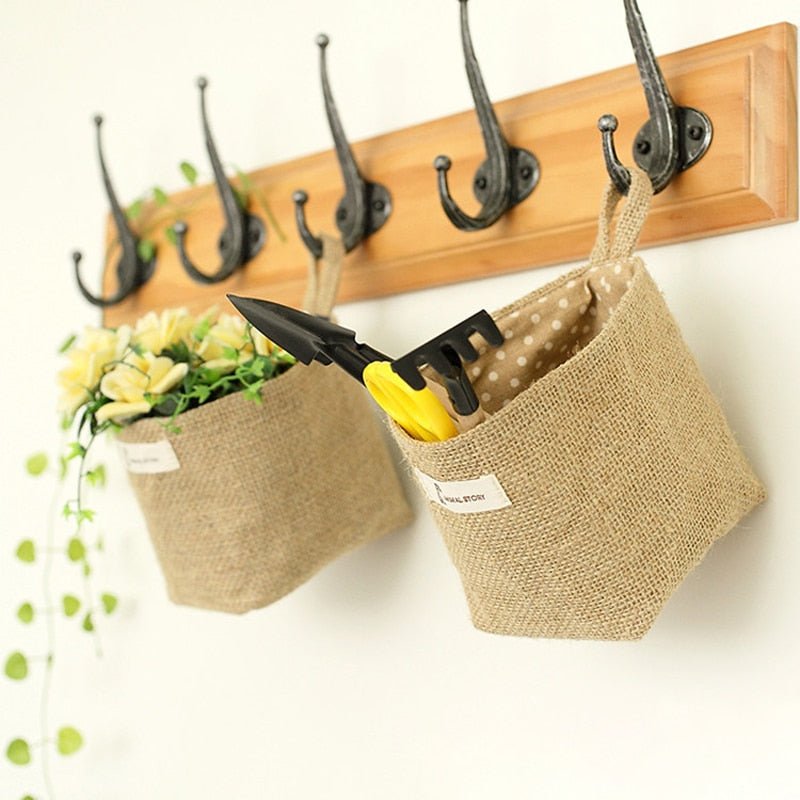 Jute Hanging Storage Basket