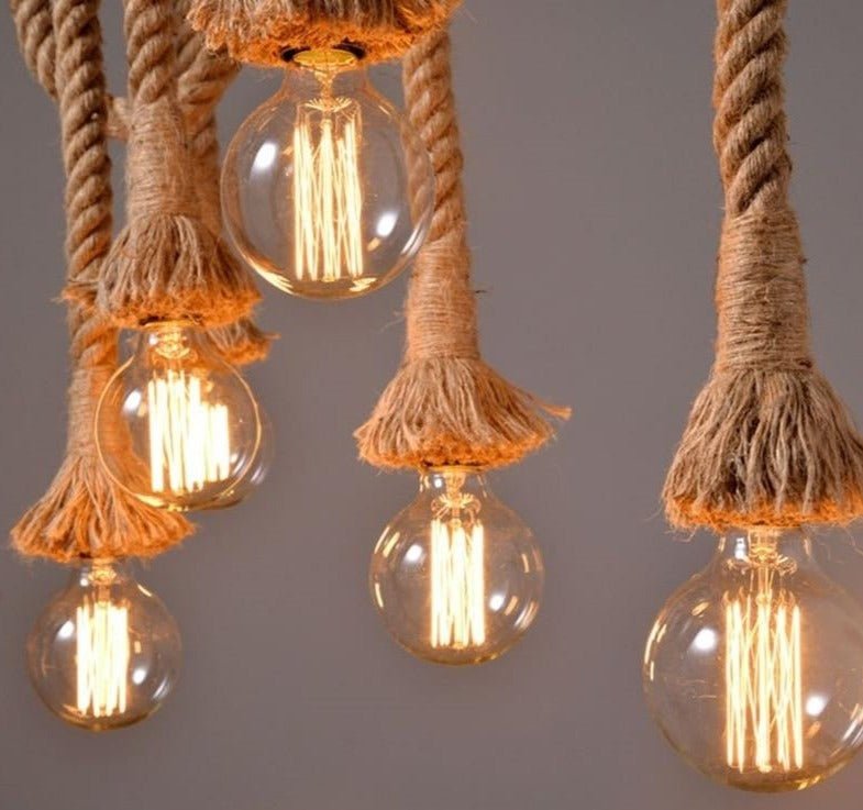 Wicker Rope Pendant Light - www.Shopthatapp.com