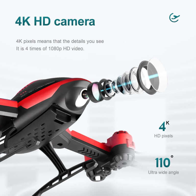 V10 4K Mini RC-Drohne mit HD-Kamera, FPV-Quadcopter, professionelles 4K-Drohnenspielzeug