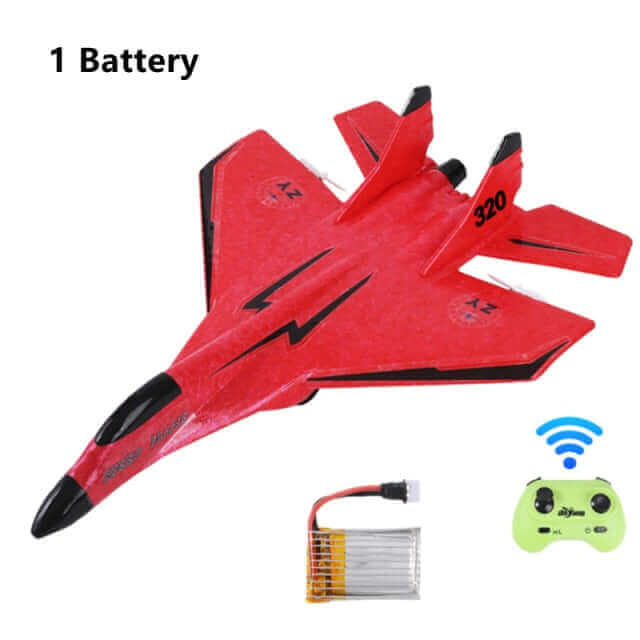 MIG 320 Foam RC Glider Drone | Hand-Thrown Electric Airplane Toy for Boys - www.Shopthatapp.com