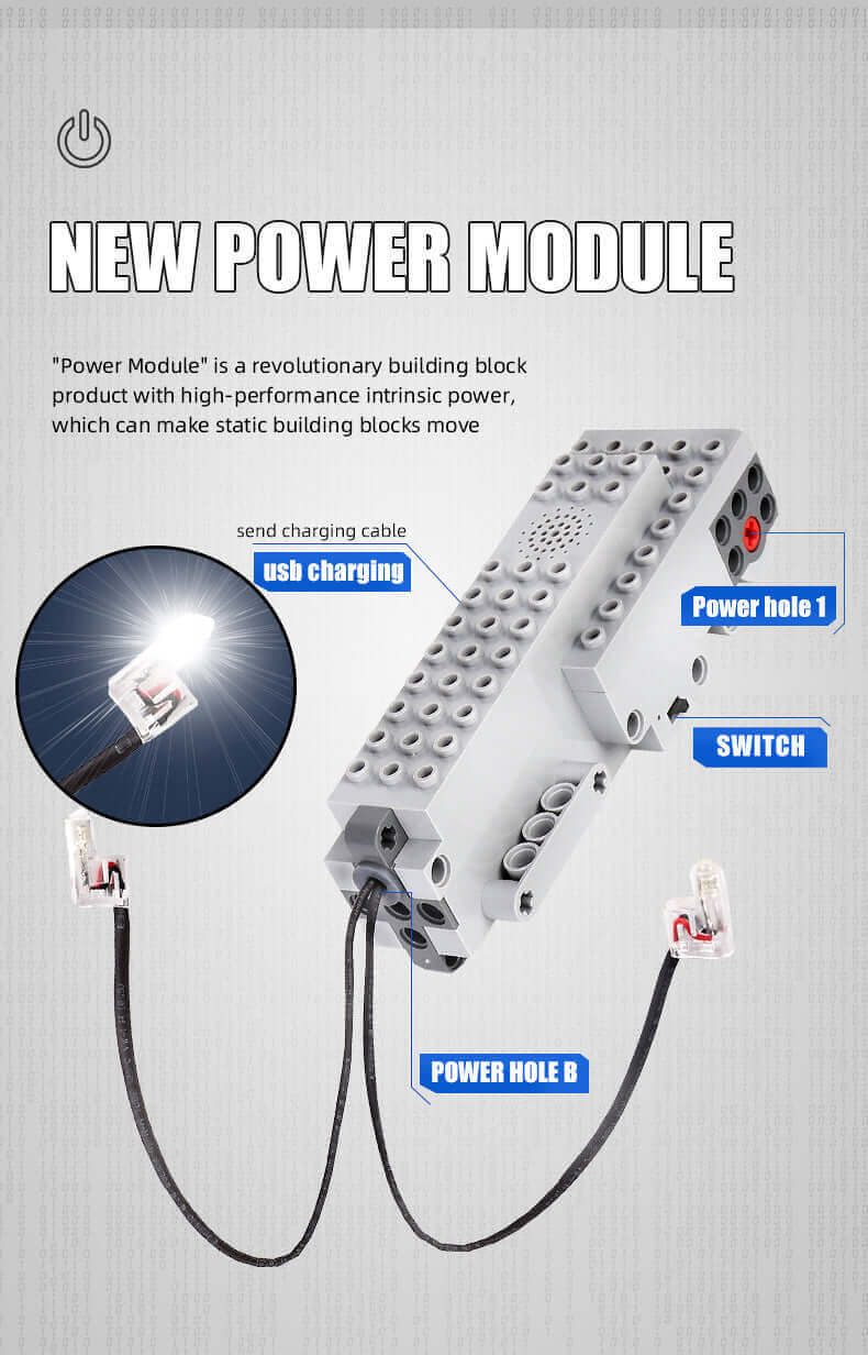 Robot télécommandé Mould King 15059 - LED, blocs de construction motorisés, jouet intelligent à offrir
