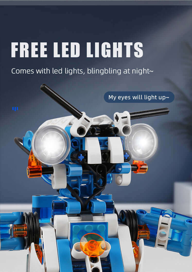 Robot télécommandé Mould King 15059 - LED, blocs de construction motorisés, jouet intelligent à offrir