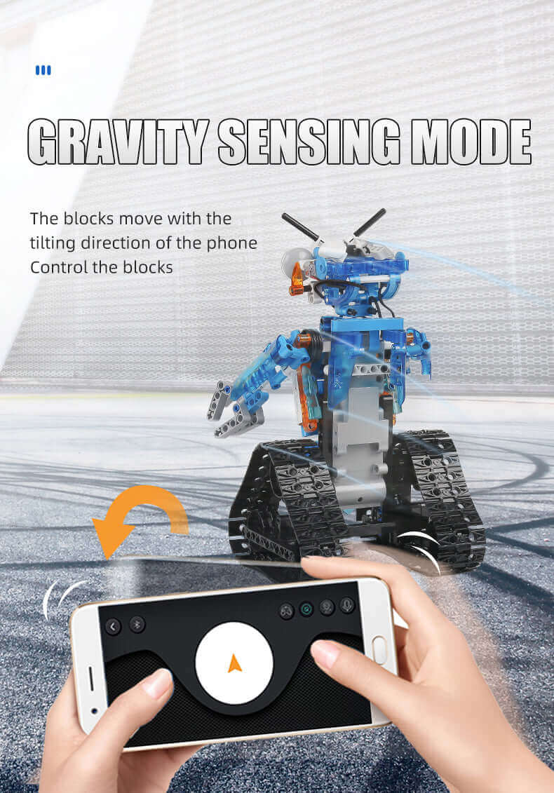 Robot télécommandé Mould King 15059 - LED, blocs de construction motorisés, jouet intelligent à offrir
